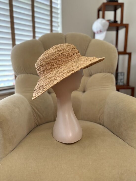 Auth HELEN KAMINSKI AUSTRALIA Natural Woven Raffia Straw Brim Sun Hat main image 6